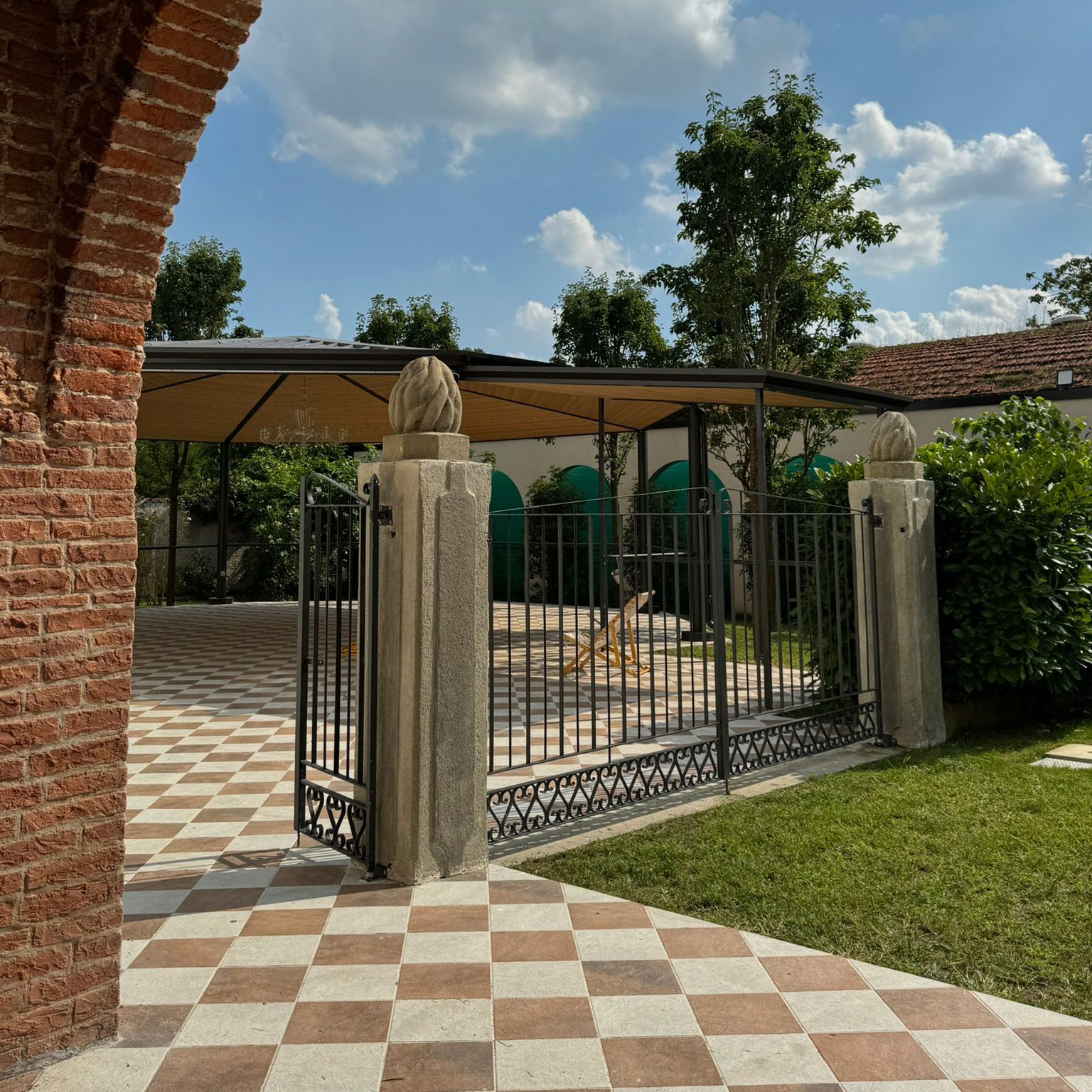 gazebo esterno villa morosini 1518 padova