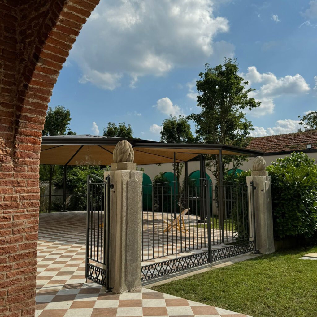 spazio esterno villa per matrimoni a padova