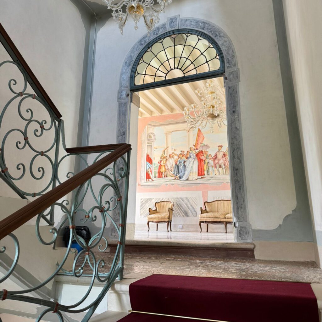interni affrescati villa veneta da affittare